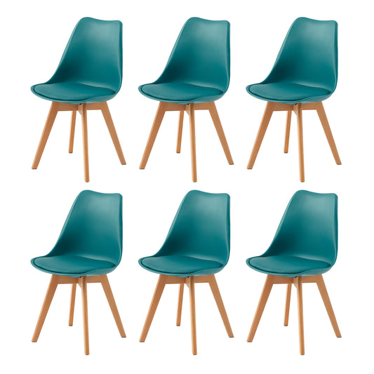 Lot de 6 chaises au design contemporain Scandinave pour salle à manger