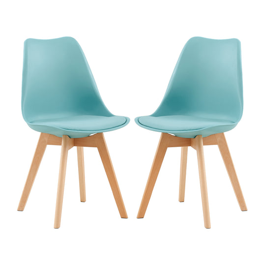 Lot de 2 chaises design Scandinave moderne pour salle à manger