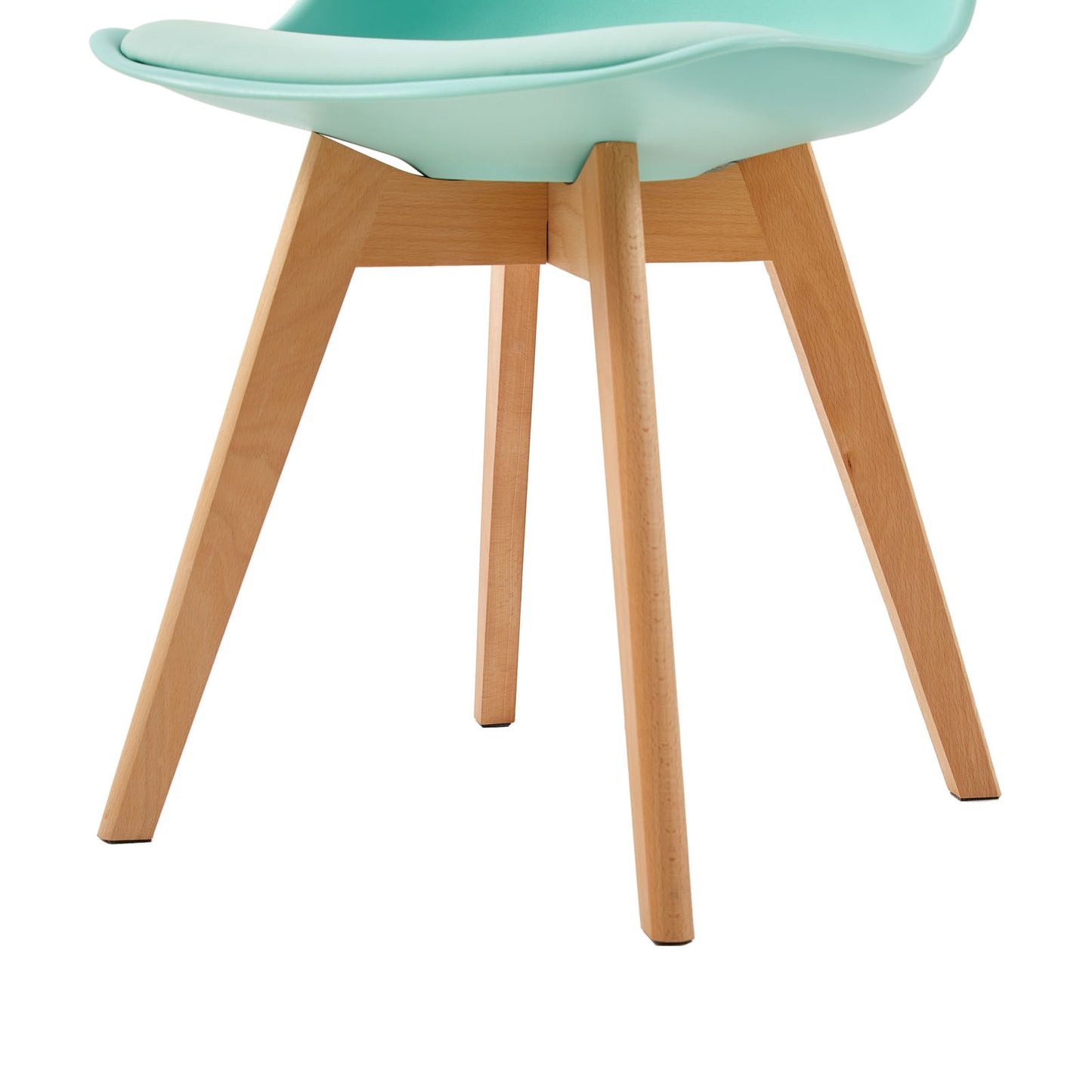 Ensemble de 4 chaises au design Scandinave contemporain pour salle à manger - Vert Clair
