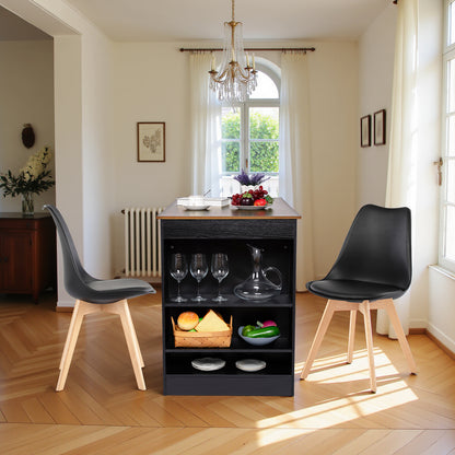 Bureau moderne avec prise électrique intégrée et ports USB, étagère réglable en hauteur, structure en MDF solide, 110 x 60 x 78 cm, charge maximale 50 kg, facile à nettoyer, noyer et noir, idéal pour espace de travail